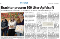Oberhessische Presse vom 25.10.2017